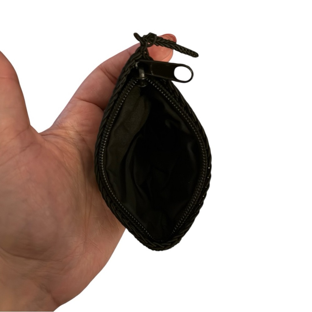 The Limited Black Woven Evening Bag Acrylic Handle Mini Purse Vintage Y2K - Picture 7 of 9